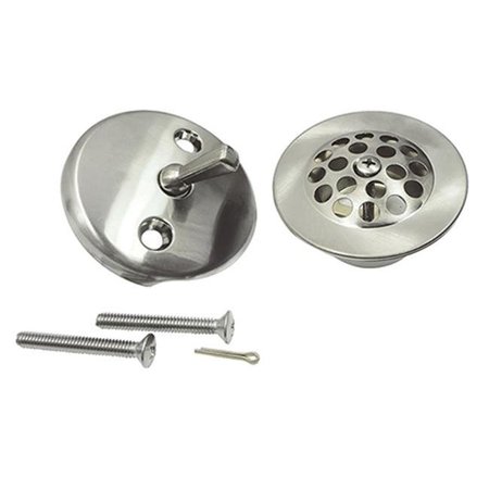 FURNORAMA Made to Match Grid Tub Drain Kit; Satin Nickel FU340266